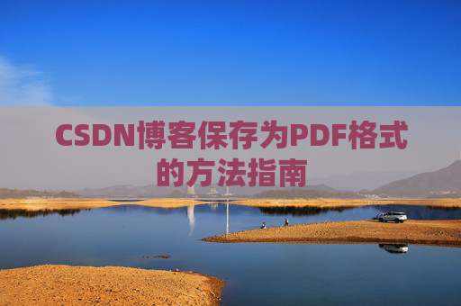 CSDN博客保存为PDF格式的方法指南